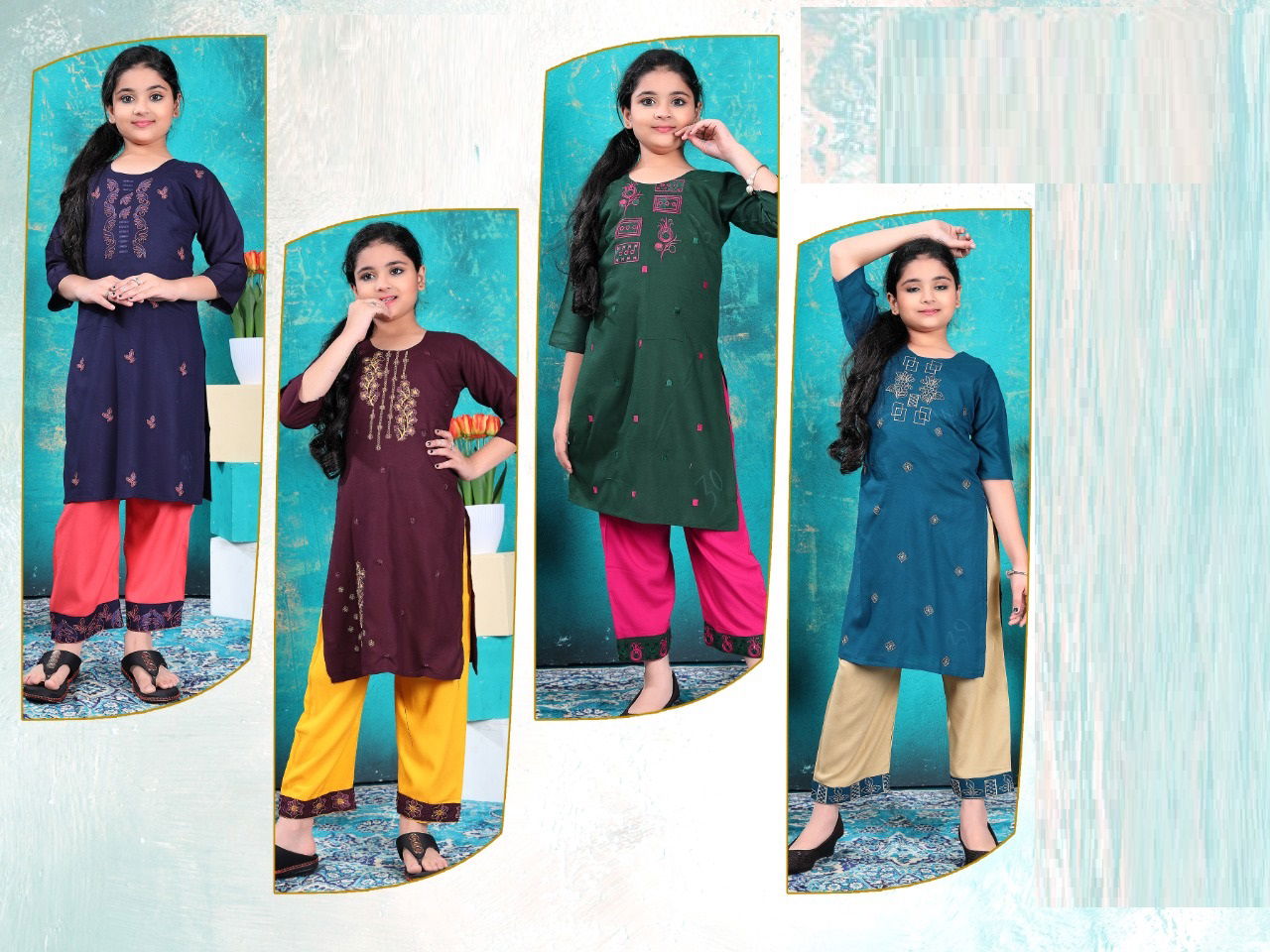 Depti 8055 Girls Wear Kurti With Bottom Catalog